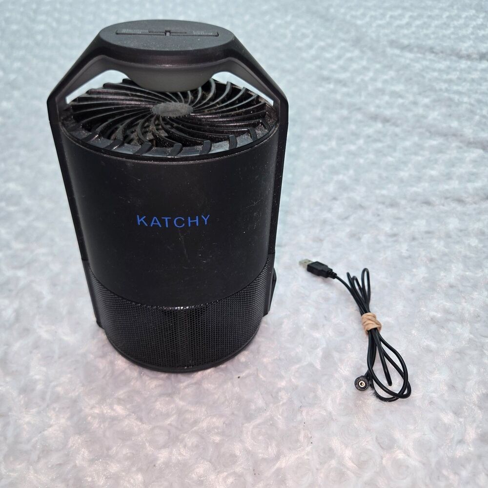 Katchy Duo Indoor Insect Trap Black Bottom Release Latch Quiet Operation